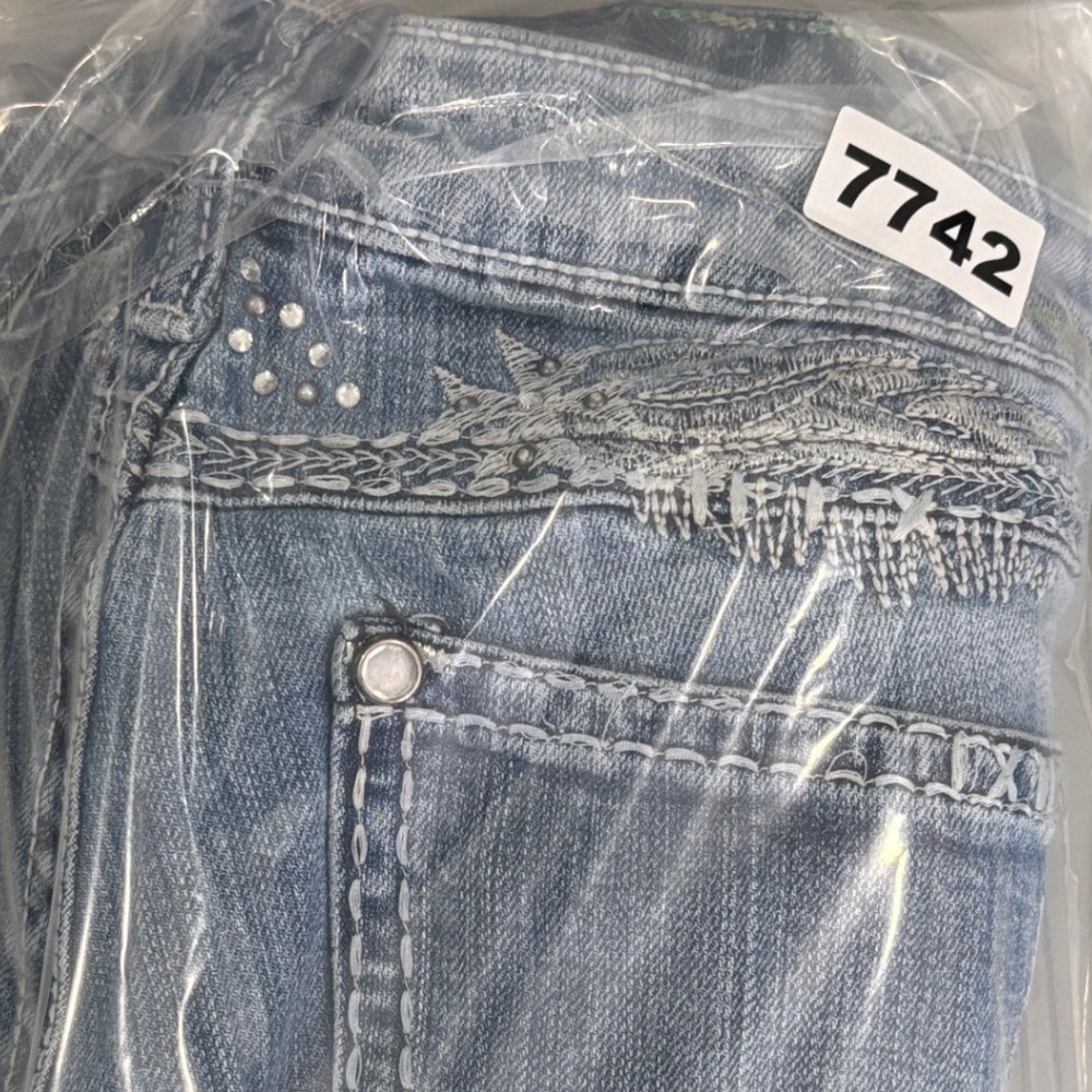 Rock 47 Wrangler Y2K Low Rise Bootcut Jeans Juniors 13/14 Western Cowgirl - Picture 12 of 12